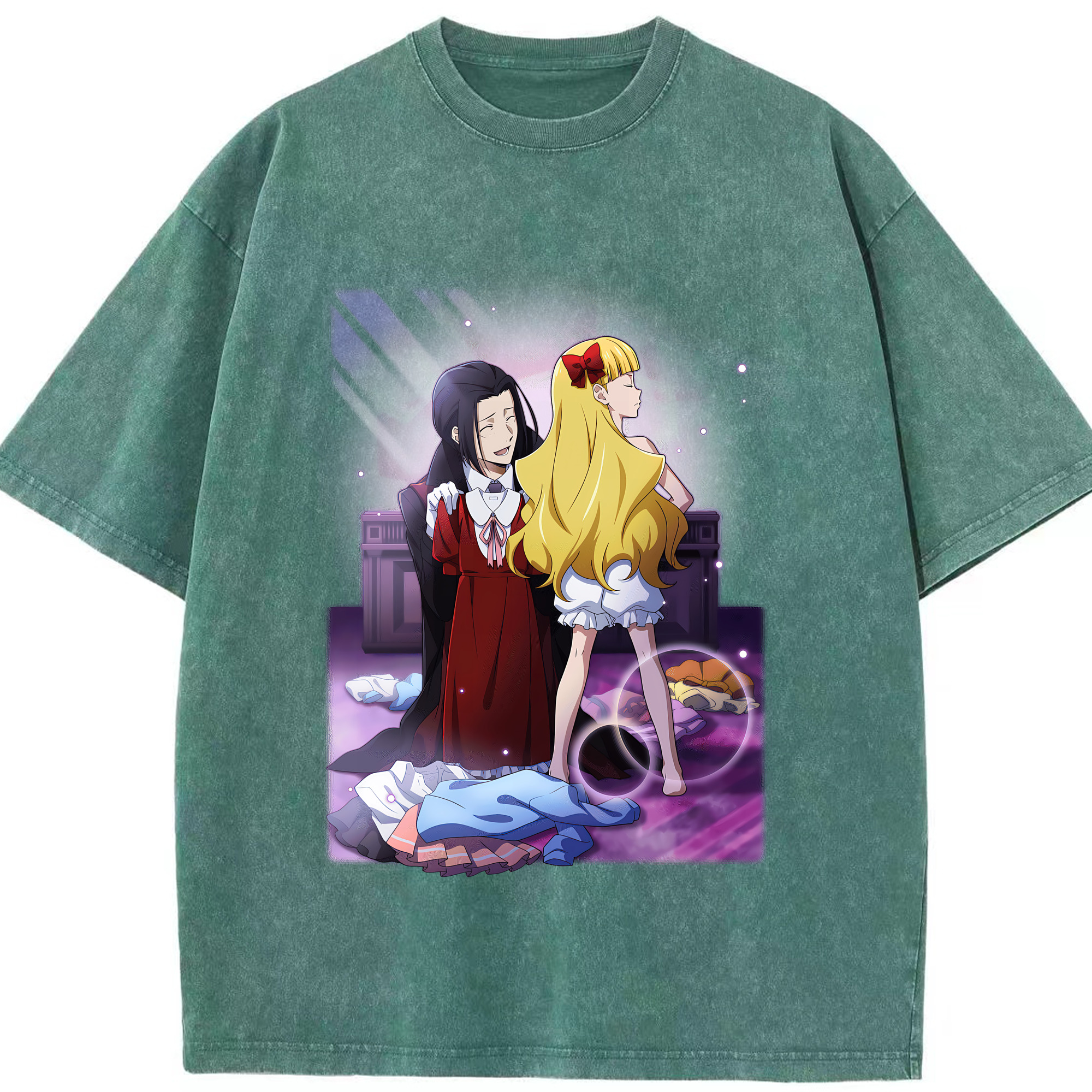 （画像用） 文豪ストレイドッグス Bungo Stray Dogs 綿100% ヴィンテージ風 半袖Tシャツ（フロントプリント）